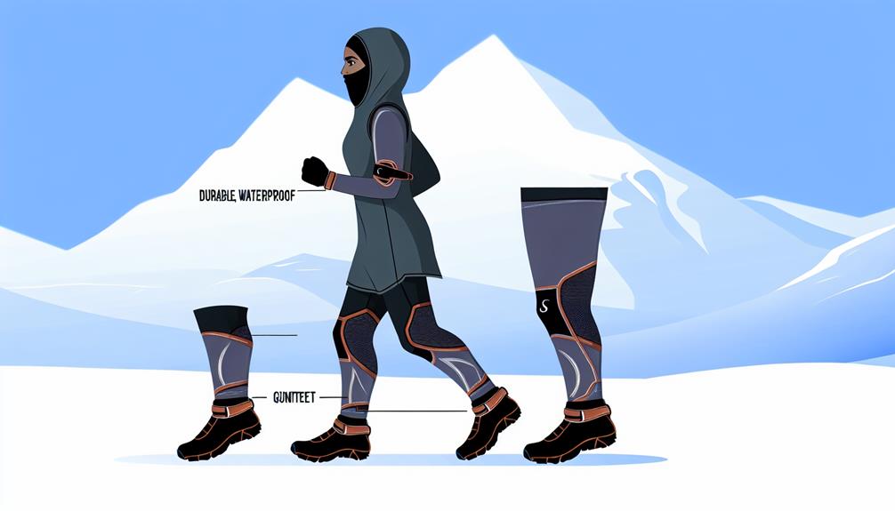 cold weather running gaiters