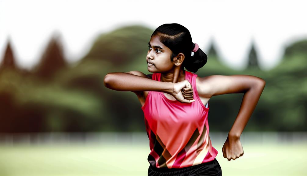 optimize running efficiency with arm swing