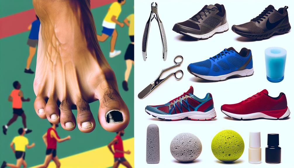 preventing black toenails running