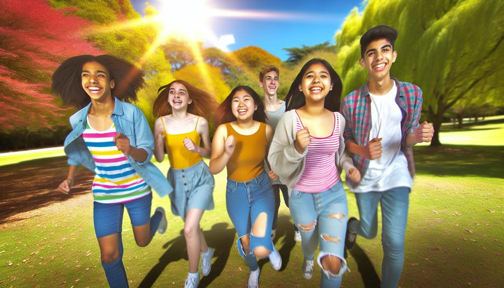 running improves adolescent well being