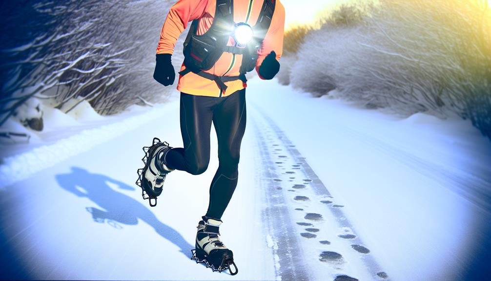 running on icy roads