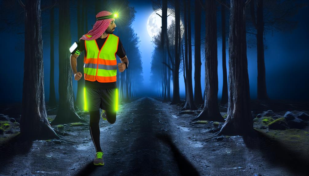 running safely in darkness