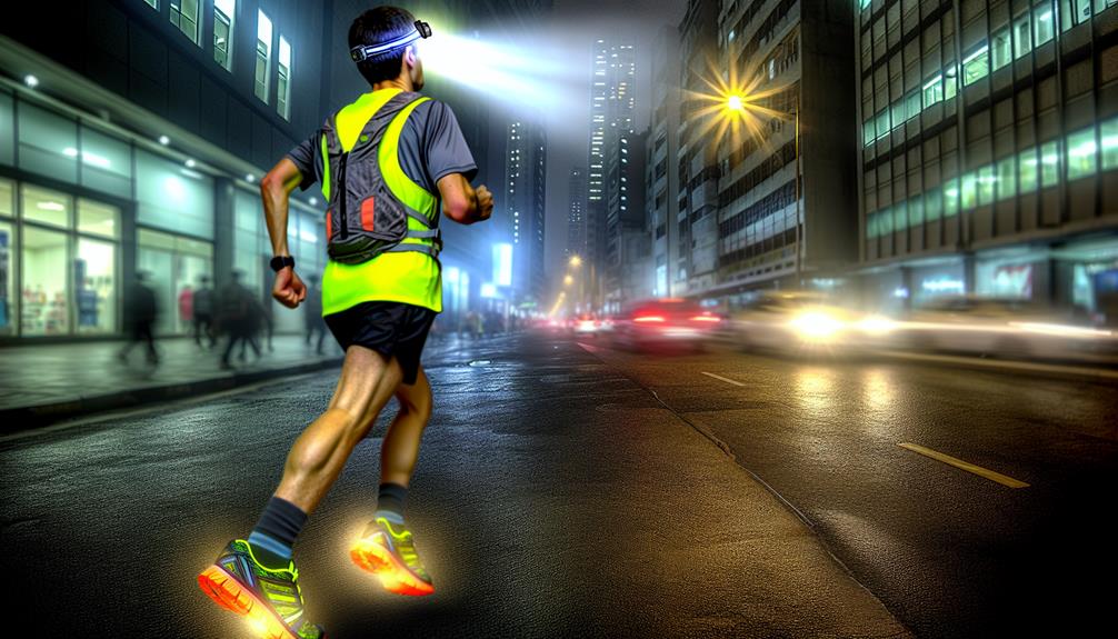 running safely in traffic