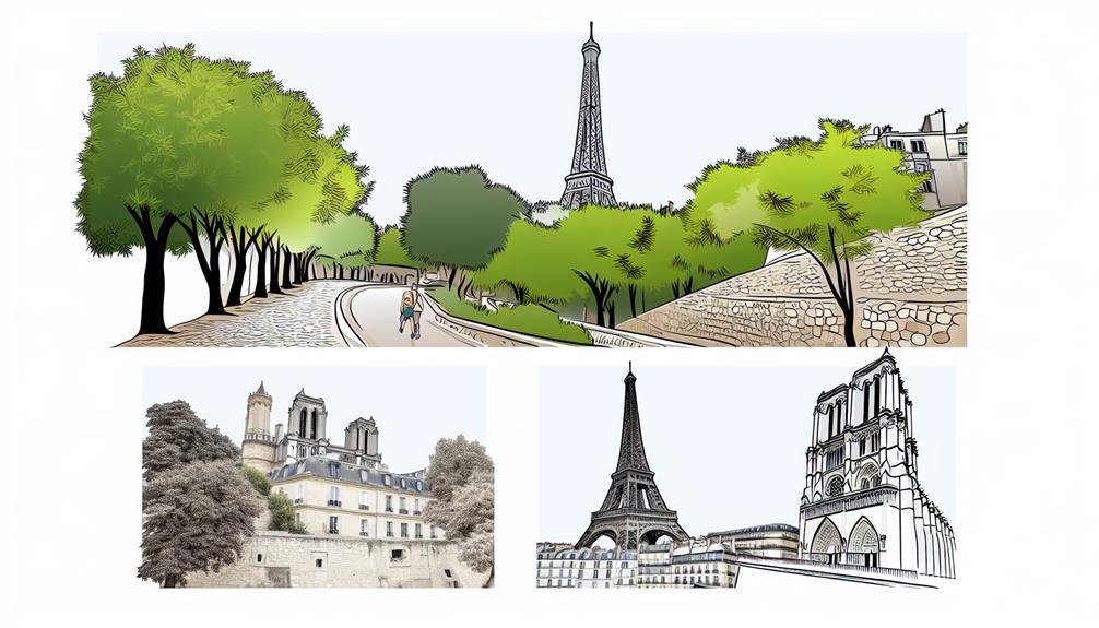 scenic parisian running trails