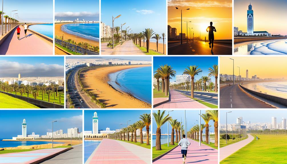 scenic running routes casablanca