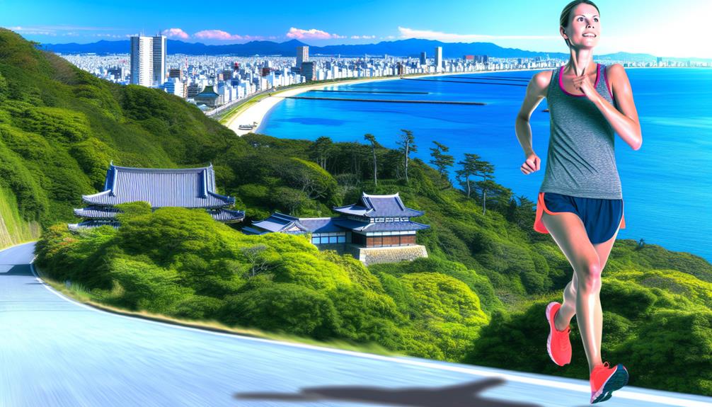 scenic running routes fukuoka