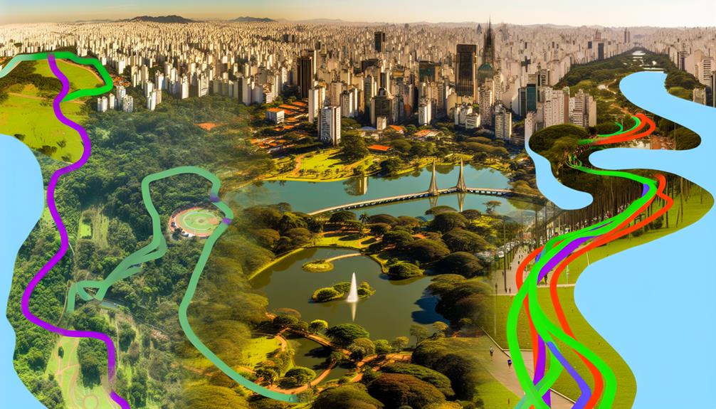 scenic urban park trails