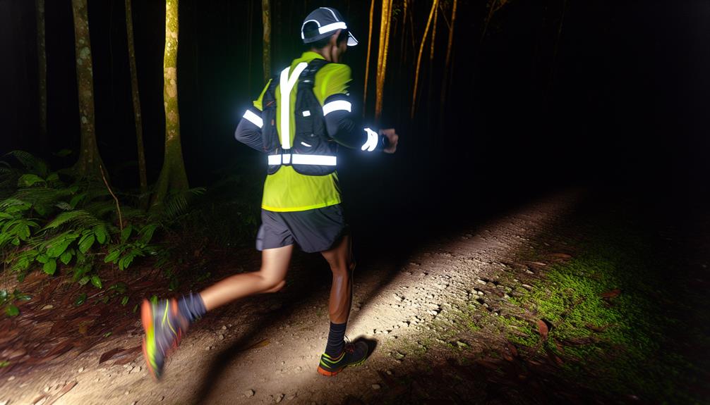 trail runners wear reflective