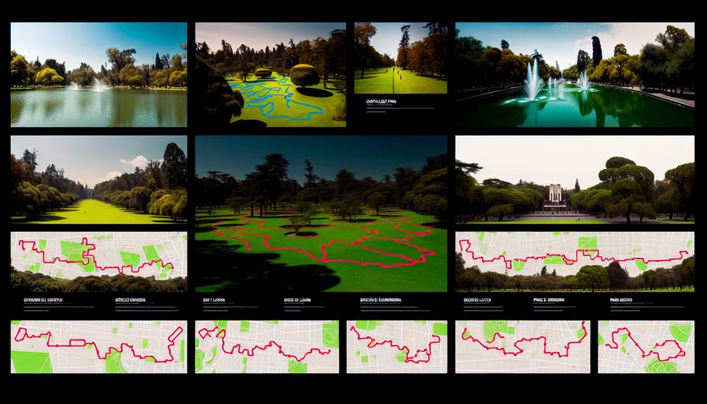 urban park running trails