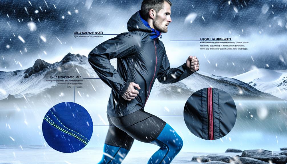 winter running gear selection